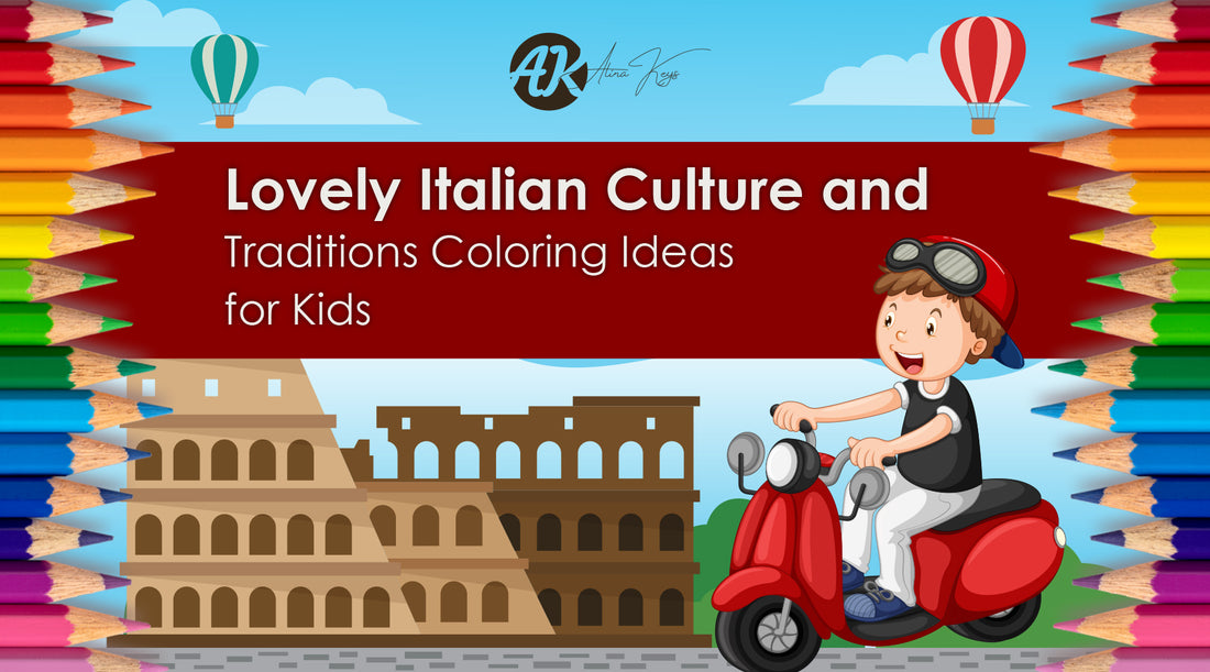 Lovely Italian Culture and Traditions Coloring Ideas for Kids