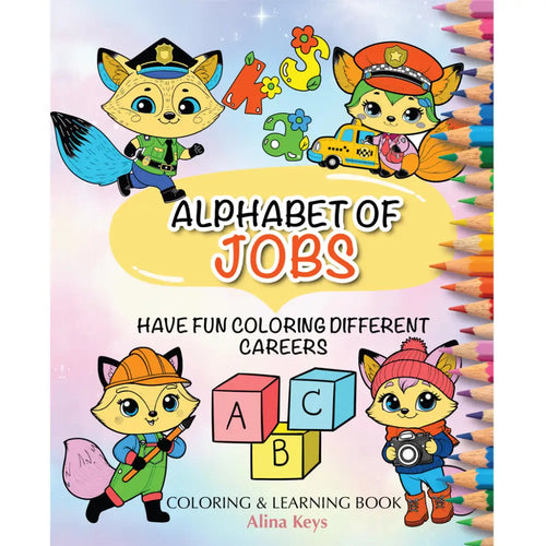 Abc The Alphabet Of Jobs - Coloring Book For Kids Eng- English Books