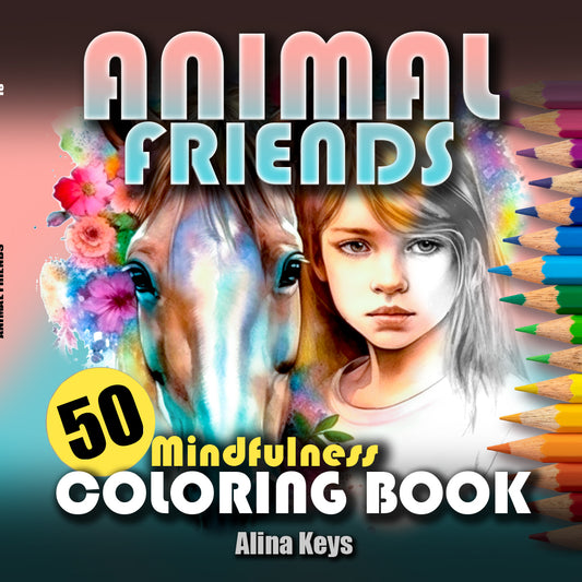 Animal Friends Coloring Book Cover