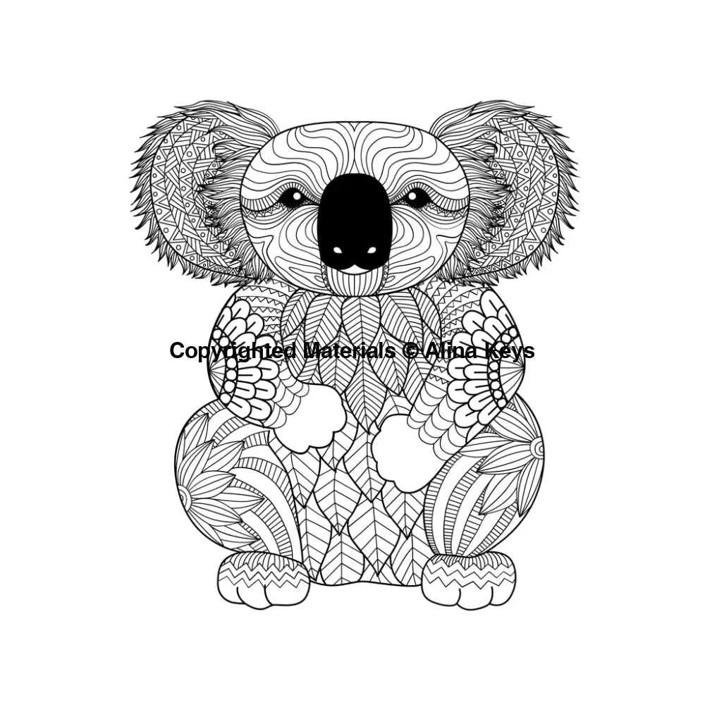 Animal Mandala Coloring Book For Adults - 50 Unique Hand-Drawn Illustrations Of Animals With