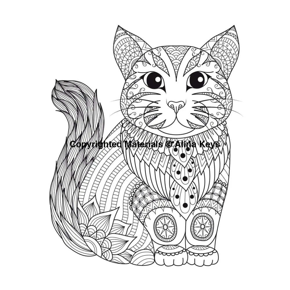 Animal Mandala Coloring Book For Adults - 50 Unique Hand-Drawn Illustrations Of Animals With