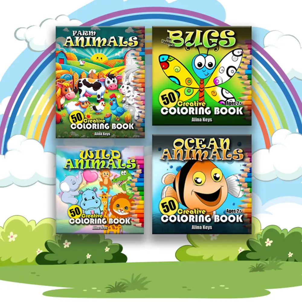 Animals Coloring Bundle For Kids Books