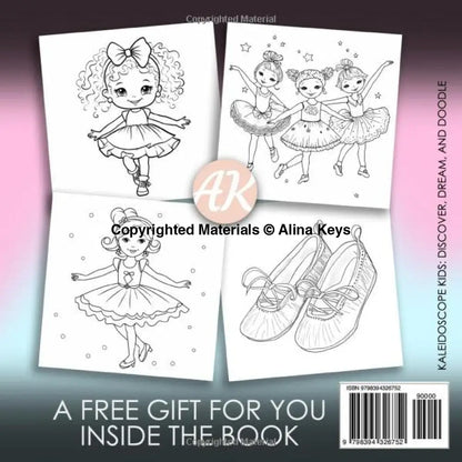 Ballerina Coloring Book Back Cover