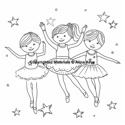 ballet dancers coloring pages