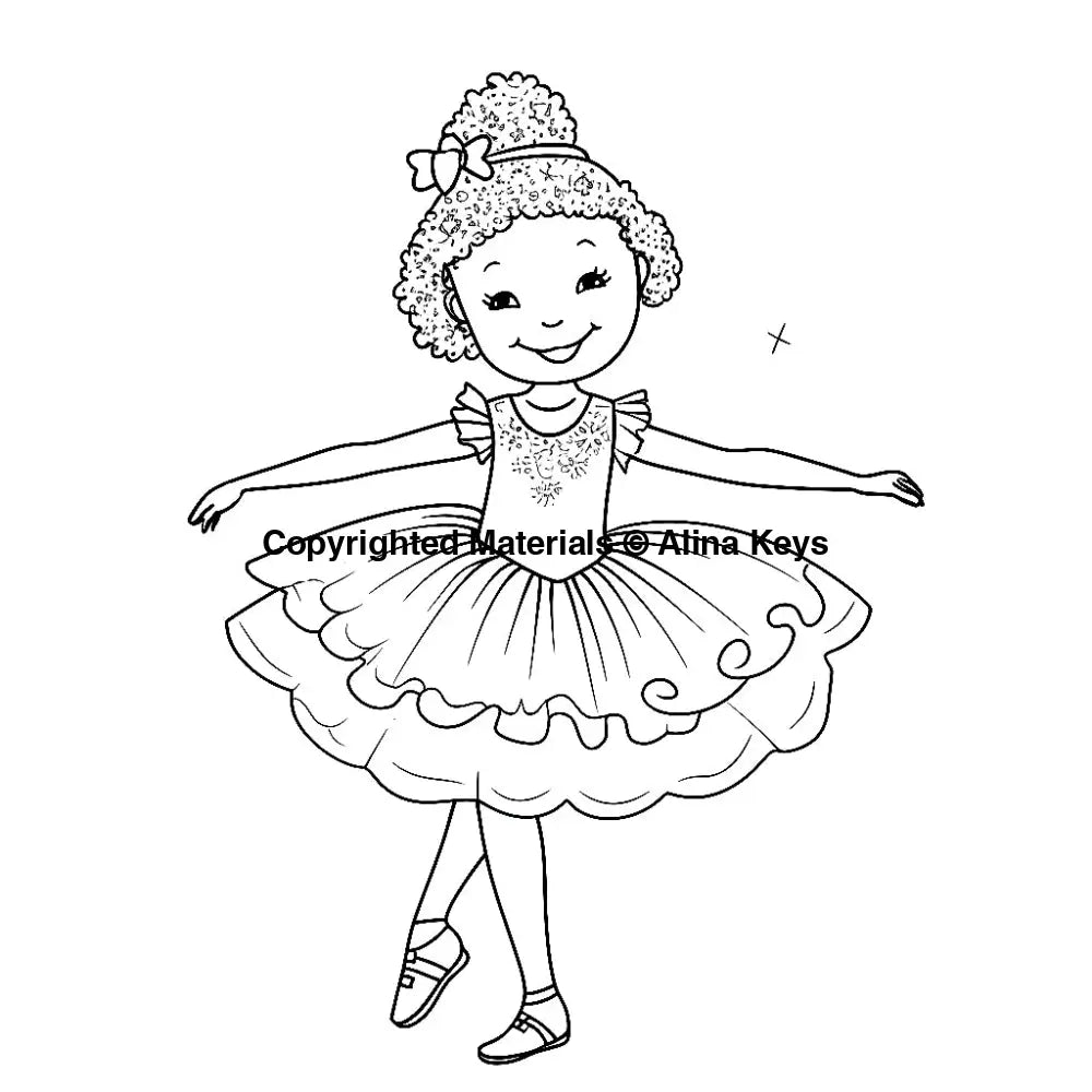 ballerina barbie coloring pages