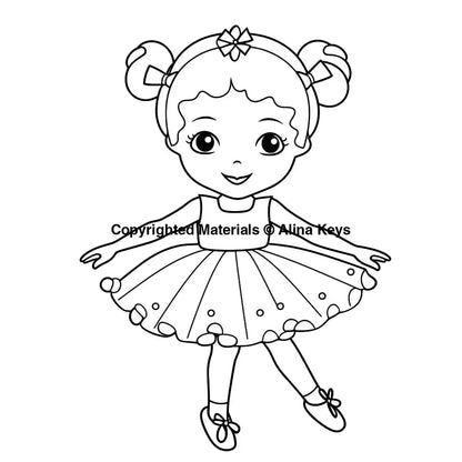 ballerina ballet dancing coloring pages