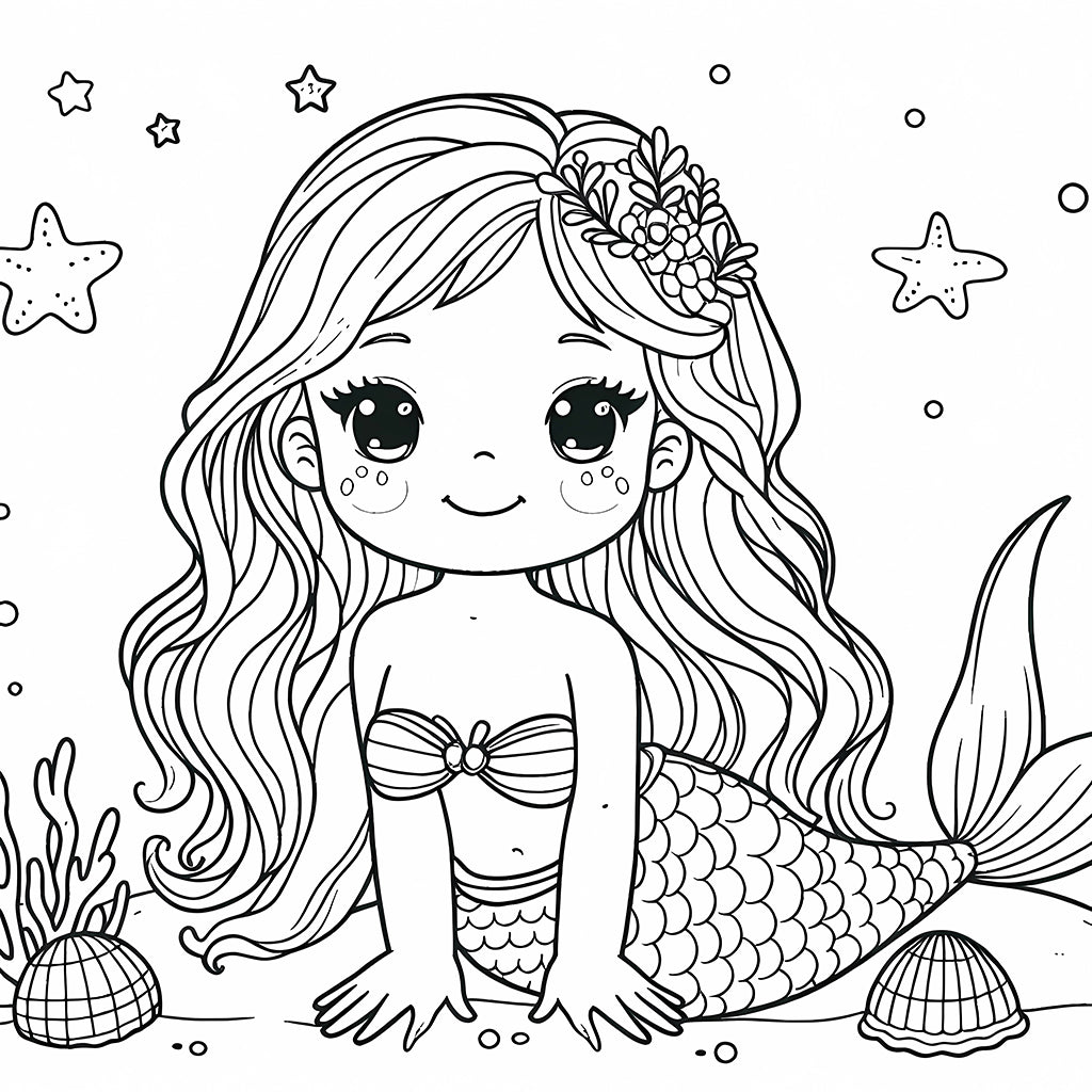 barbie mermaid coloring pages