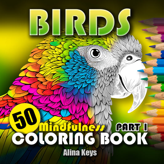 Birds Coloring Book Pages Cover