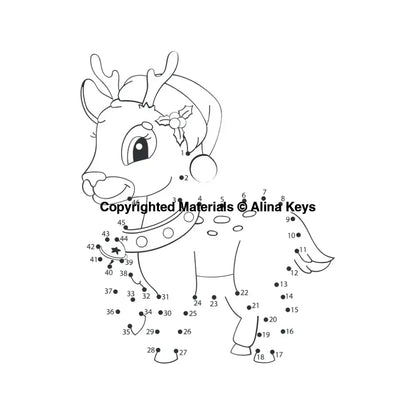 Christmas Reindeer Coloring Pages