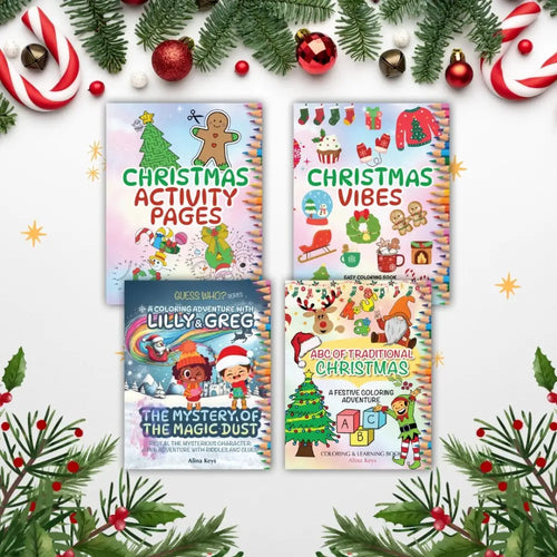 Christmas Coloring Books Bundle