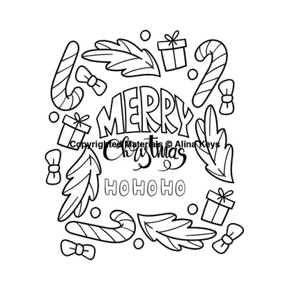 Easy Christmas Vibes Coloring Book For Adults And Teens Books