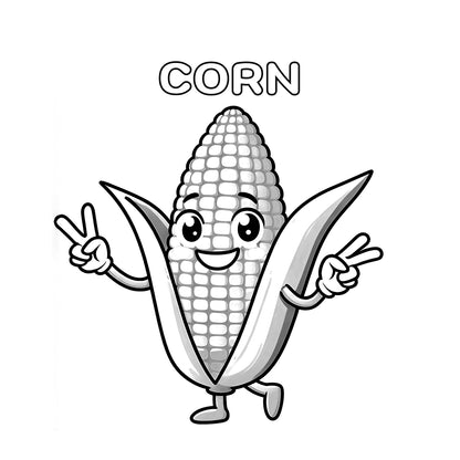 corn coloring pages