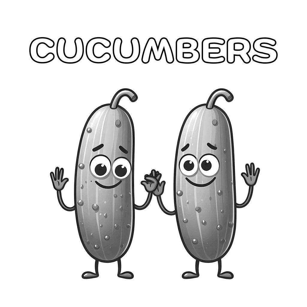 cucumbers coloring pages