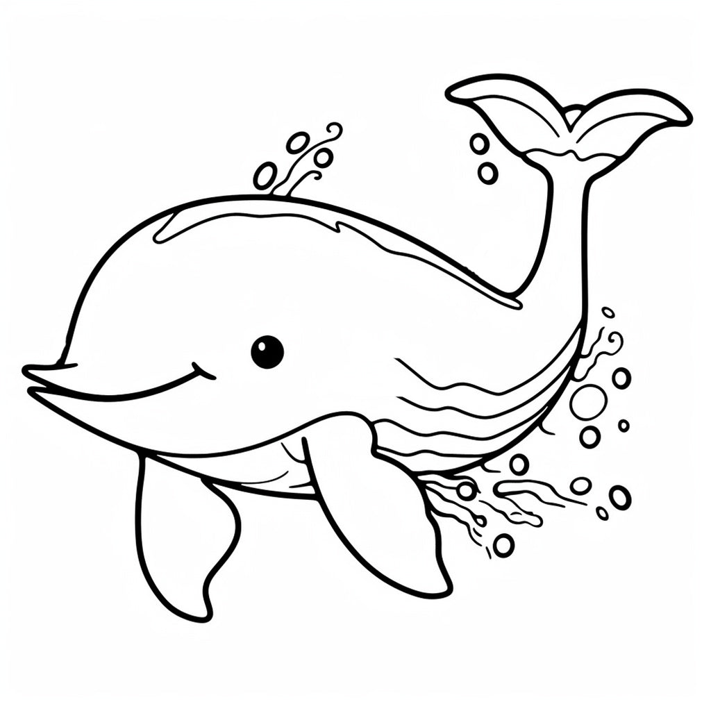 cute whale coloring pages