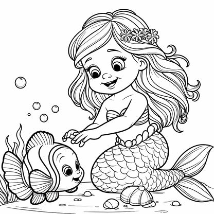 disney princess ariel mermaid coloring pages