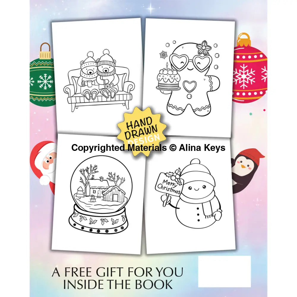 Easy Christmas Vibes Coloring Book For Adults And Teens Books