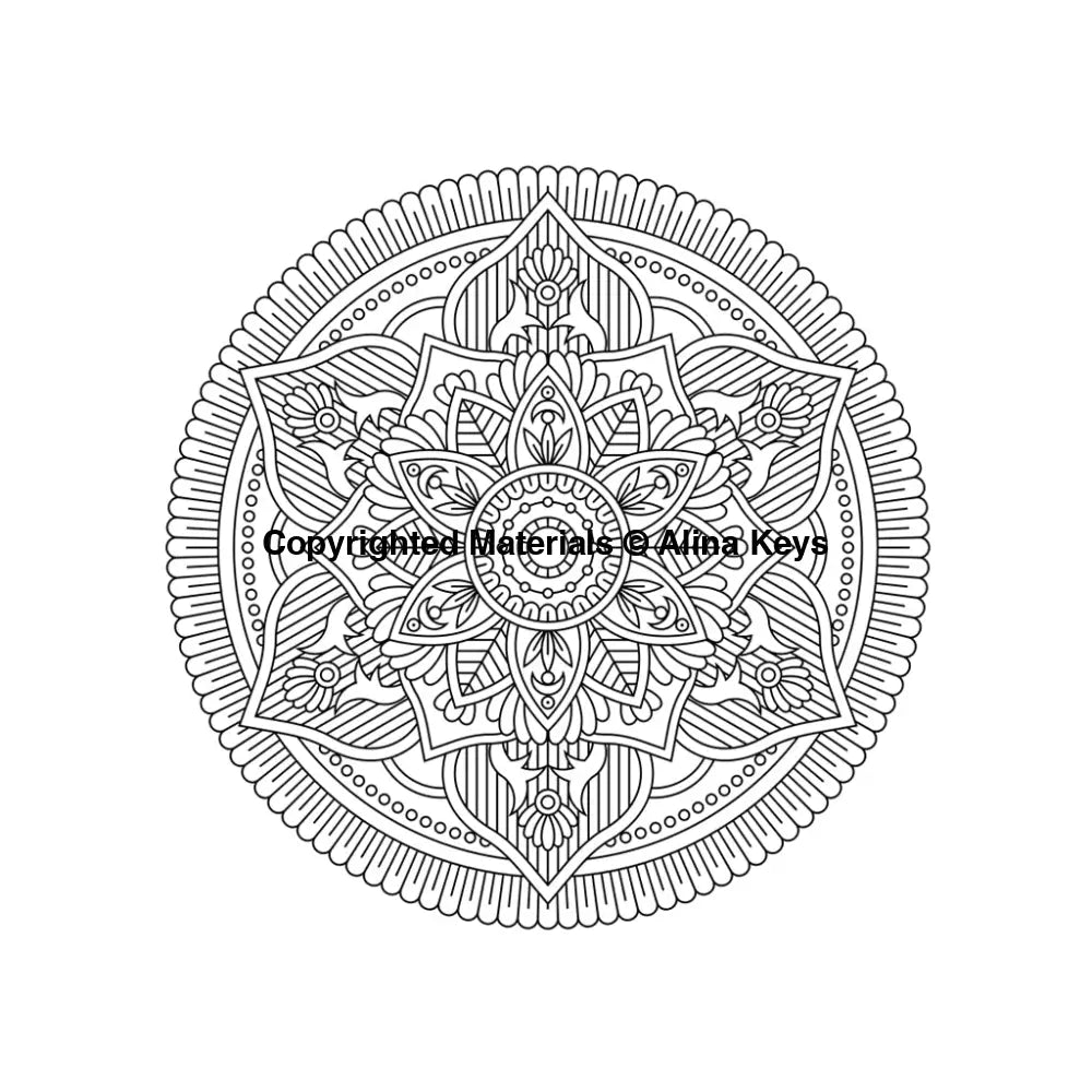 Easy Mandala Shapes - Mindfulness Coloring Book For Adults & Teens Relaxation Books