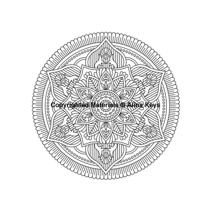 Easy Mandala Shapes - Mindfulness Coloring Book For Adults & Teens Relaxation Books