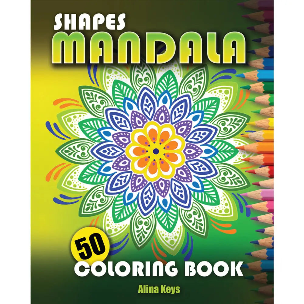 Easy Mandala Shapes - Mindfulness Coloring Book For Adults & Teens Relaxation Books