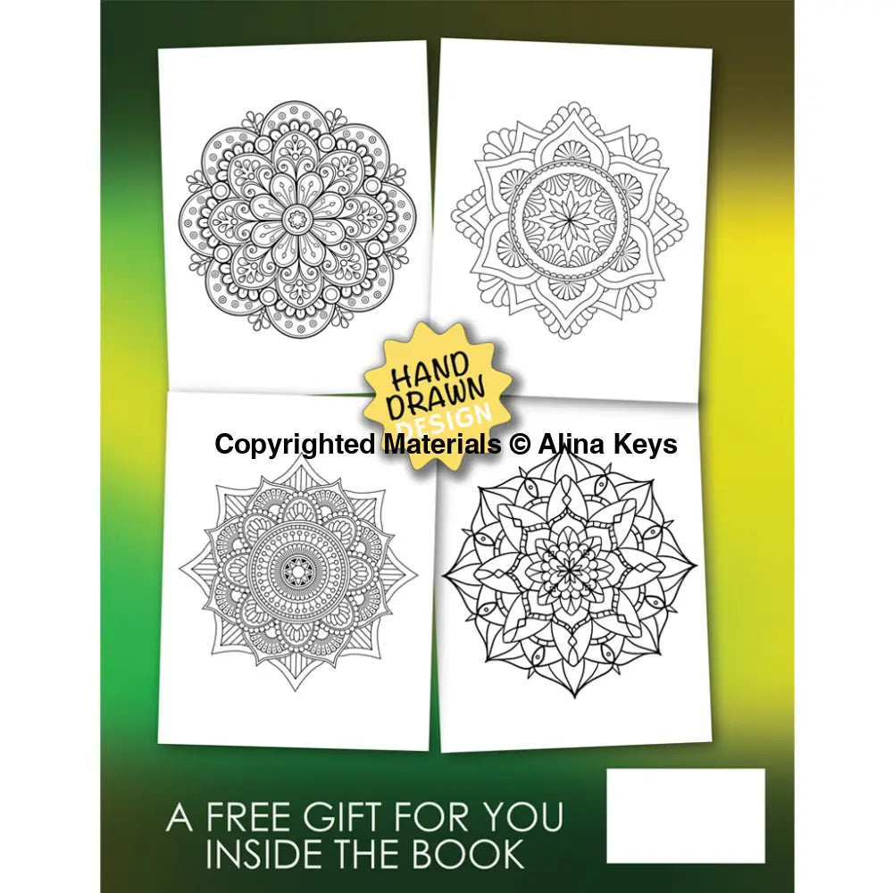 Easy Mandala Shapes - Mindfulness Coloring Book For Adults & Teens Relaxation Books