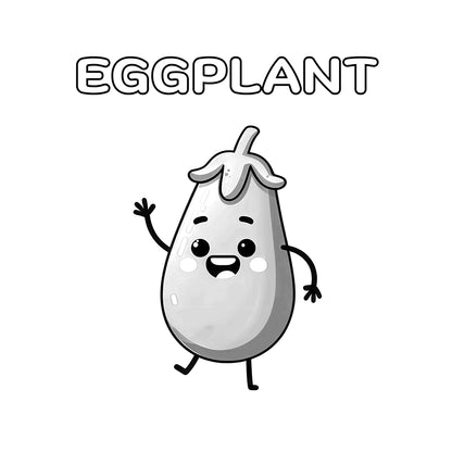 eggplant coloring pages