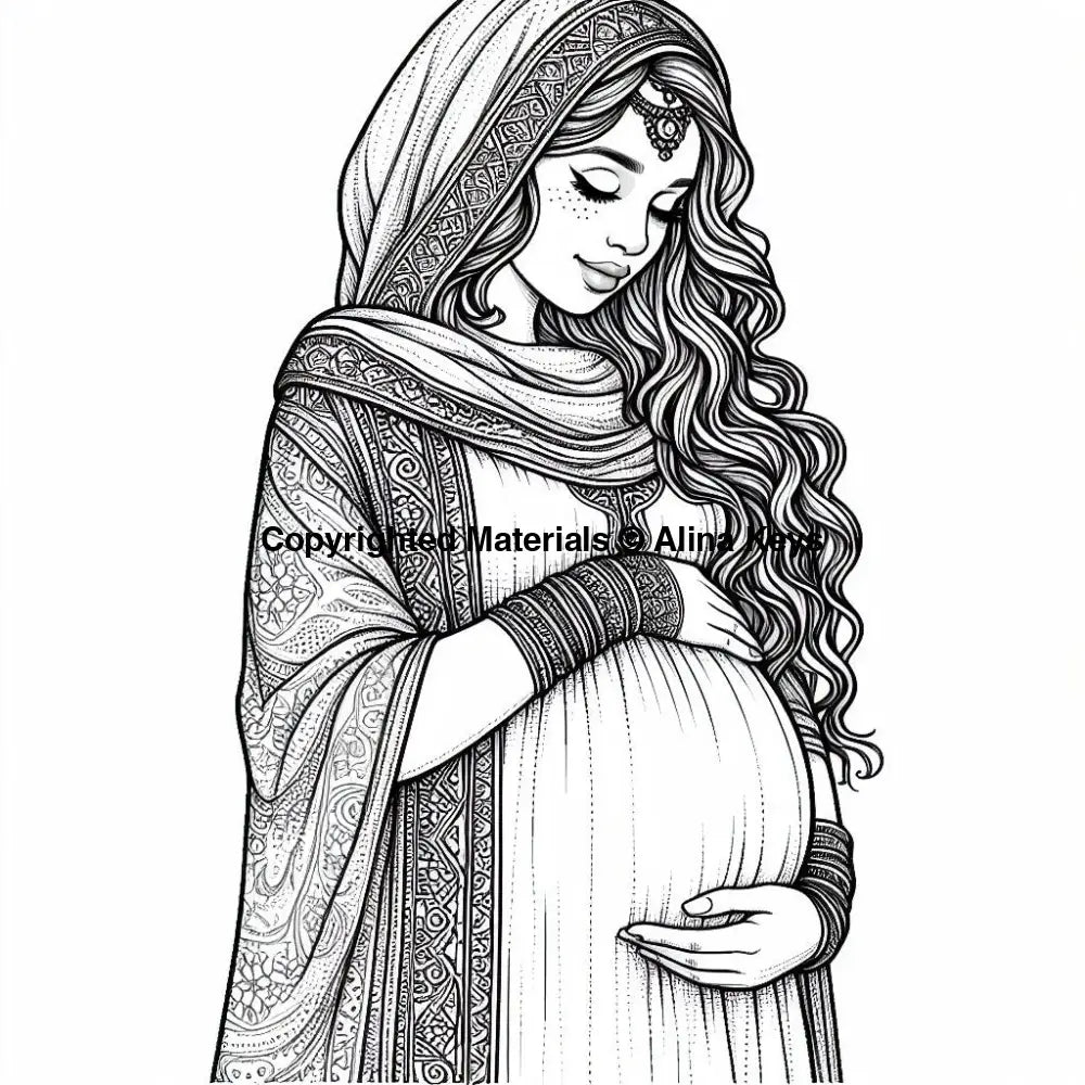 pregnancy coloring pages