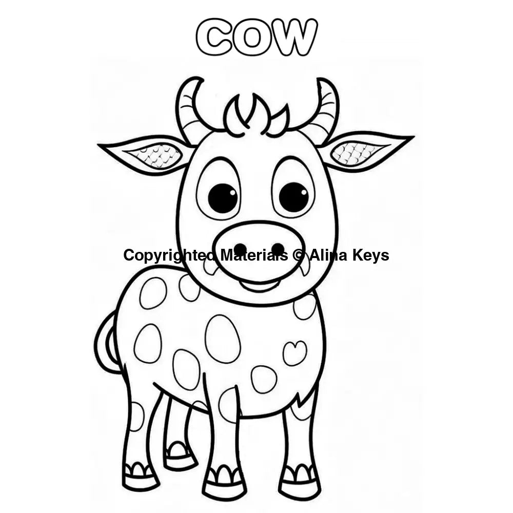 cow coloring pages