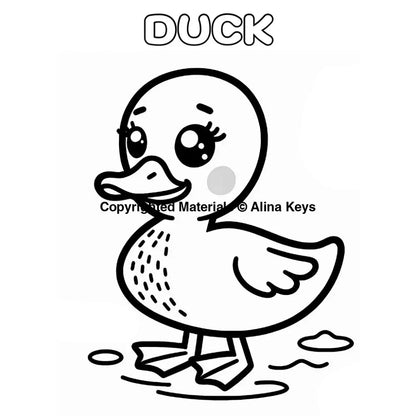 duck coloring pages