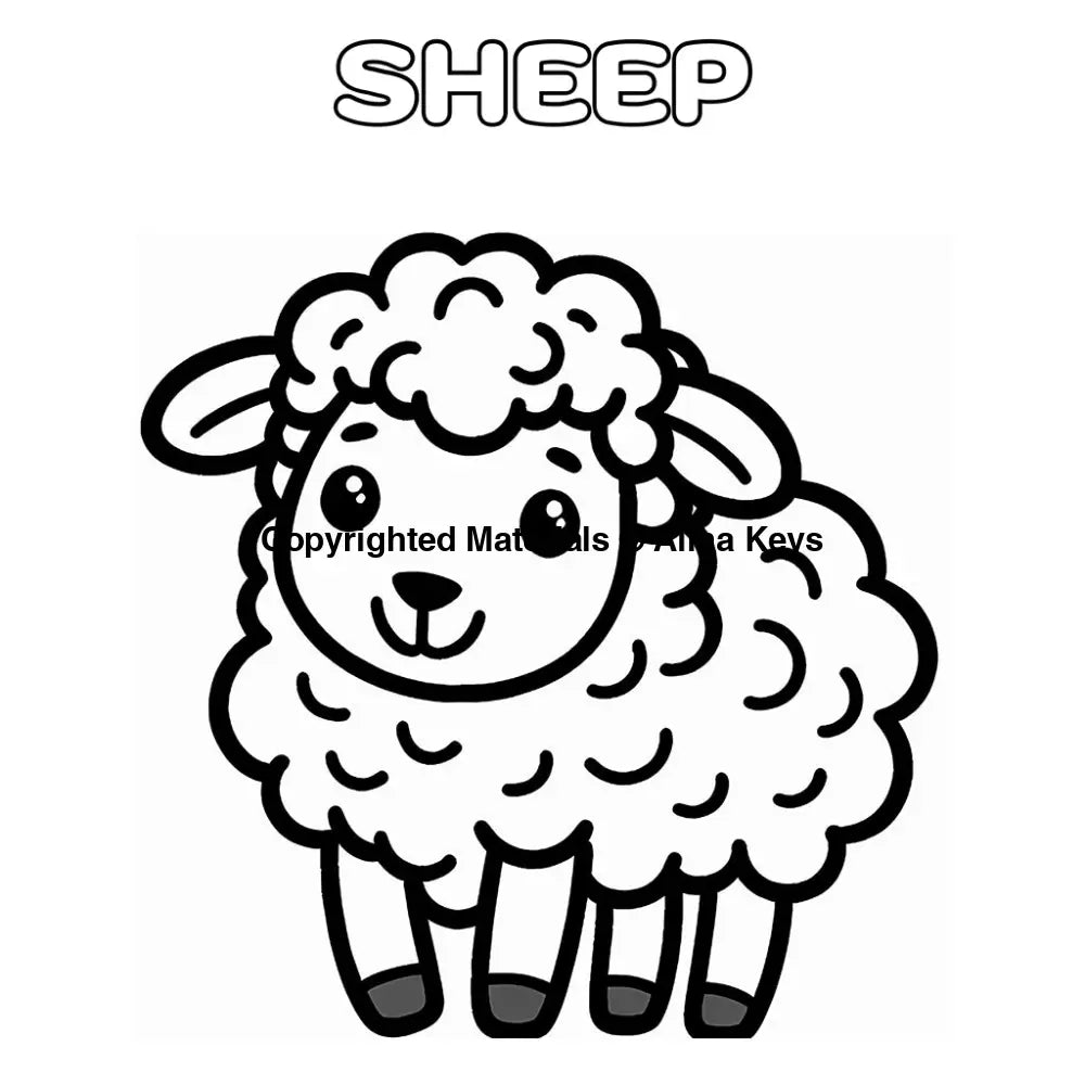 sheep coloring pages