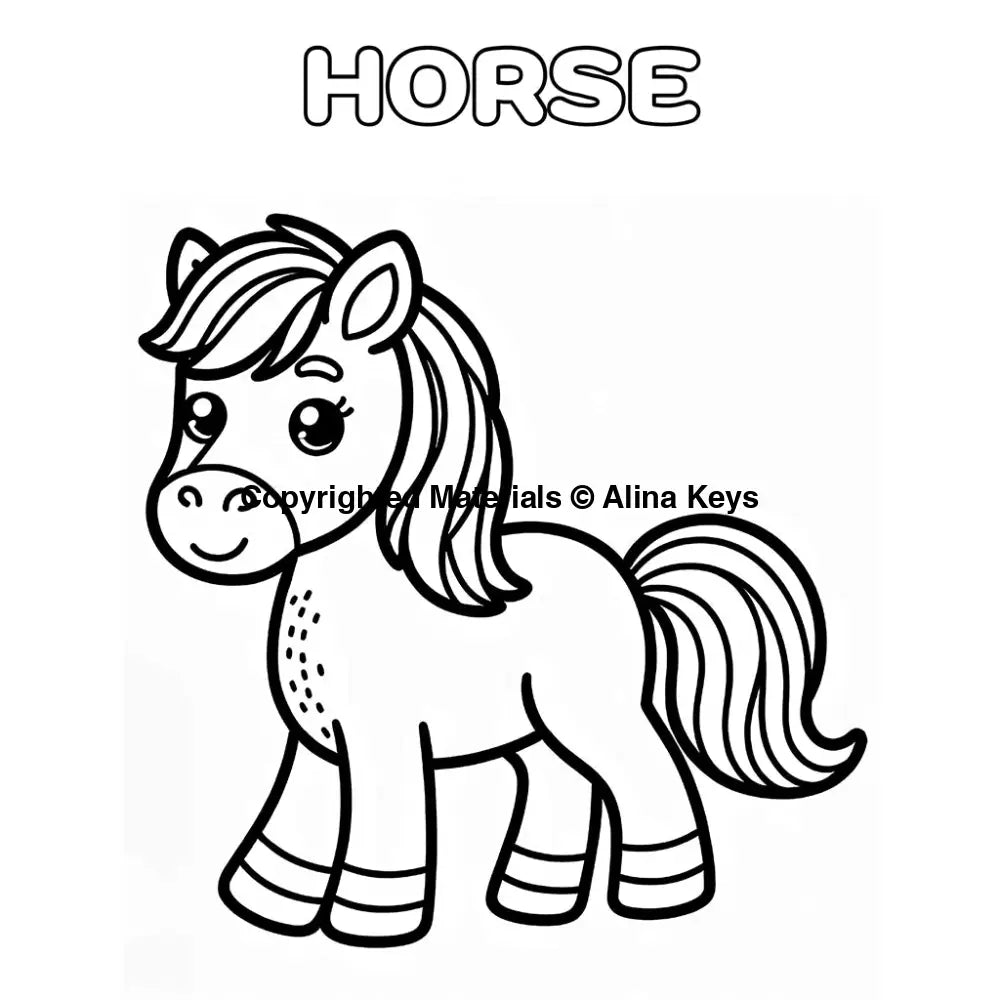 horse coloring pages