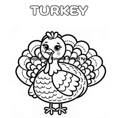 turkey coloring sheet