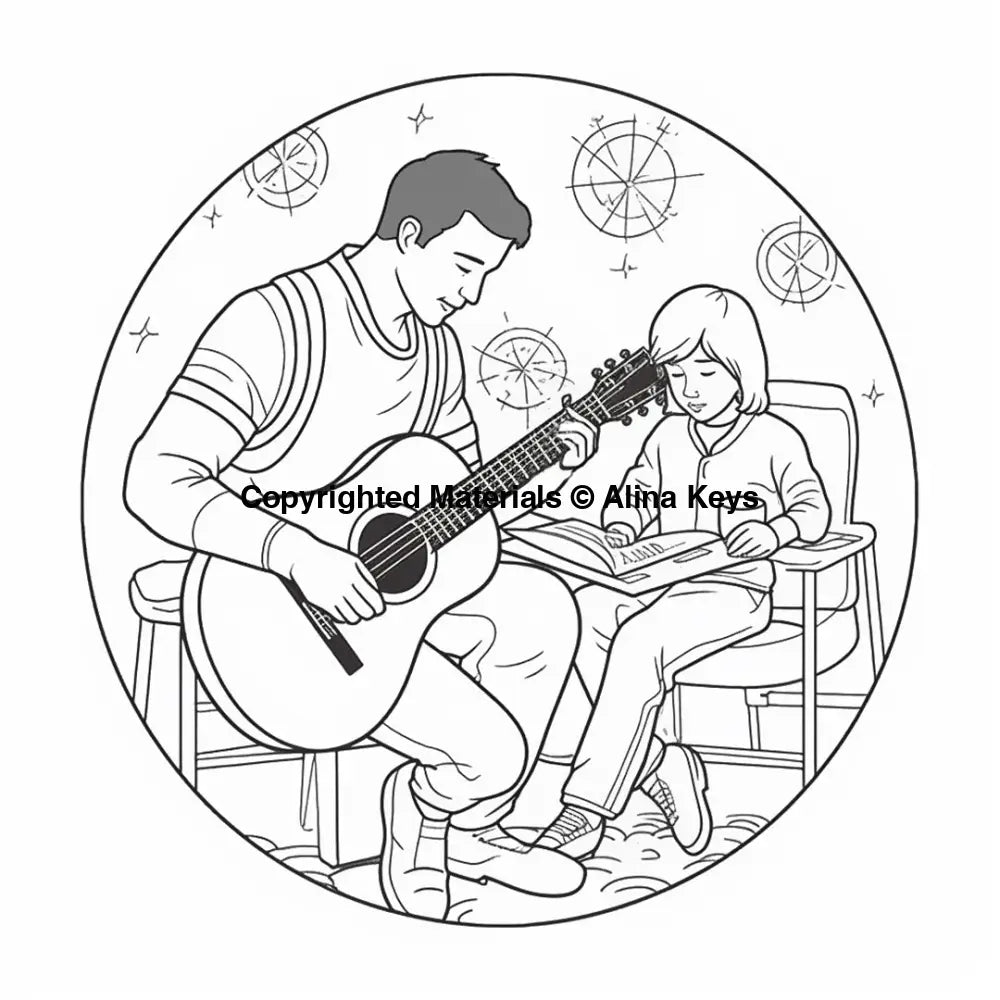 happy fathers day coloring page