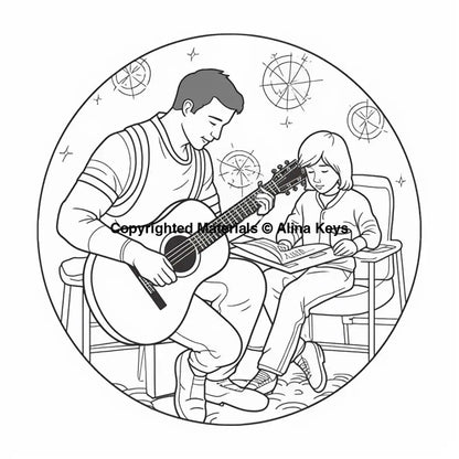 happy fathers day coloring page