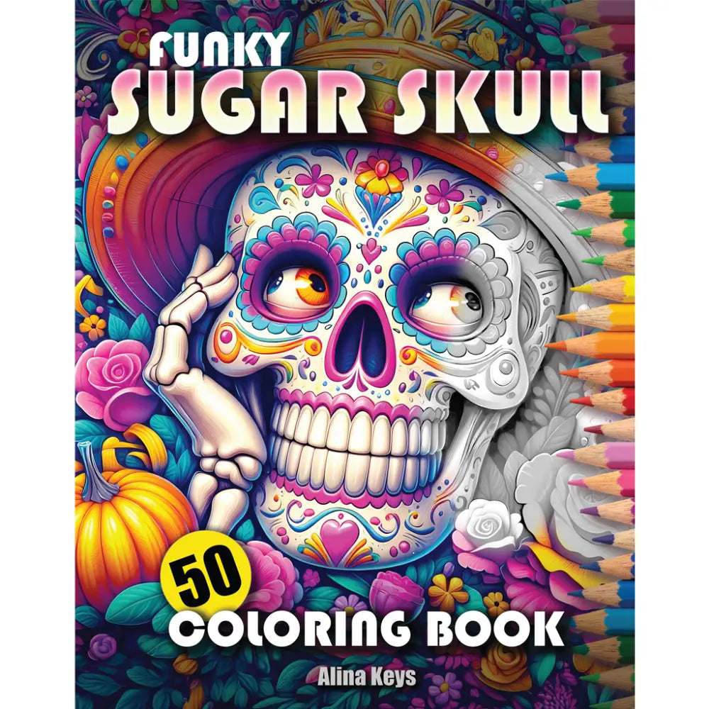 Funky Sugar Skull Front Cover