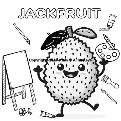 jackfruit coloring pages