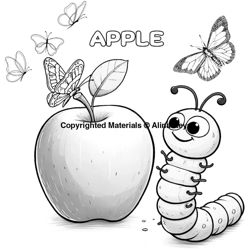 apple coloring pages