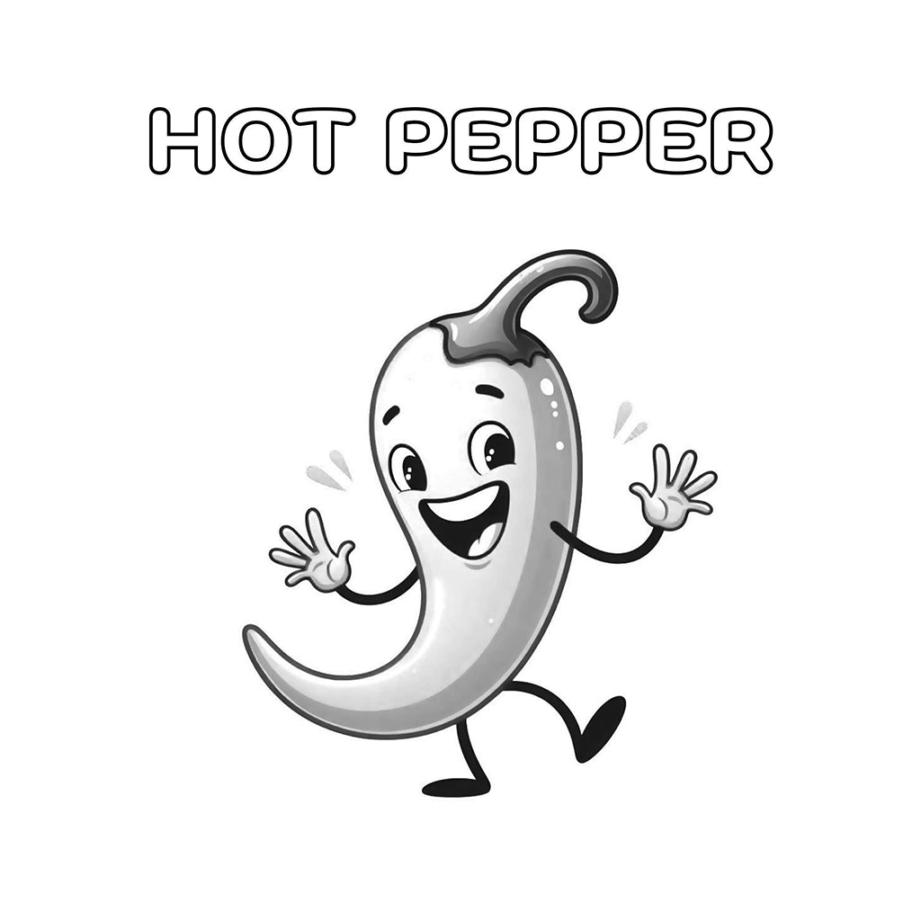 hot pepper coloring pages