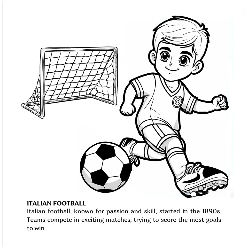 italian football coloring pages