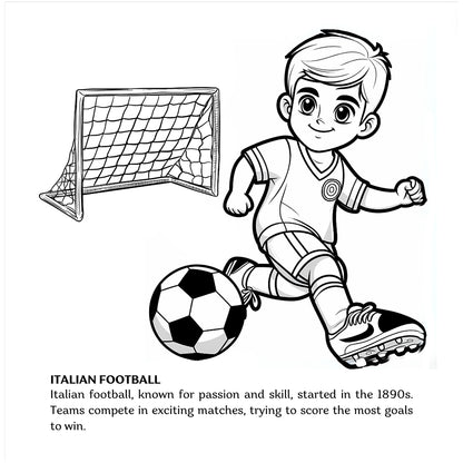 italian football coloring pages
