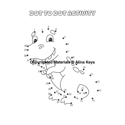 Jumbo Dinosaur Dot to Dot Acitivity Pages