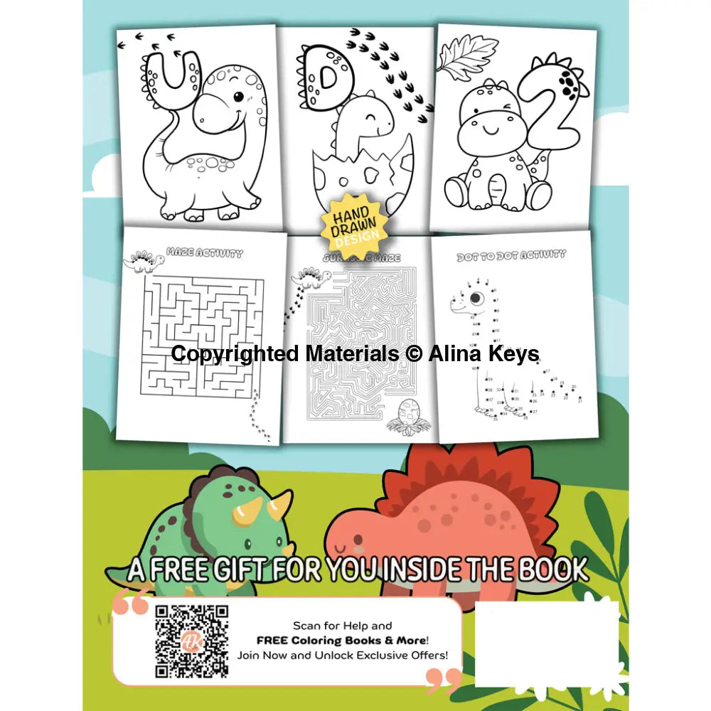 Jumbo Dinosaur Coloring Book Back