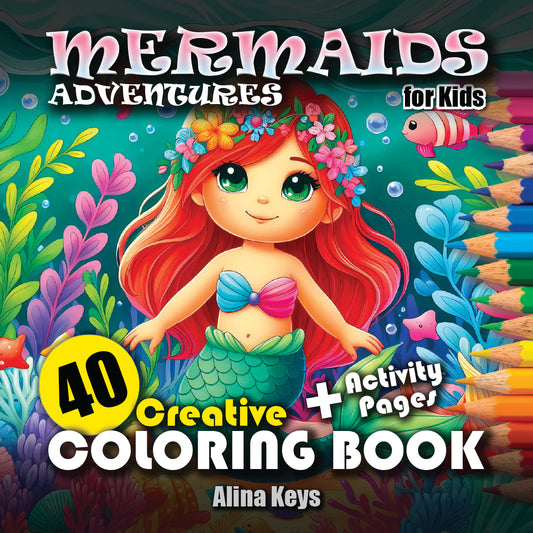 Mermaid Adventures Coloring Book Pages for Kids
