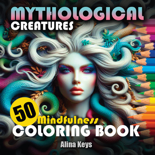 Mythological Creatures Coloring Book for Adults