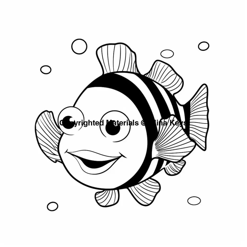 cute fish coloring pages