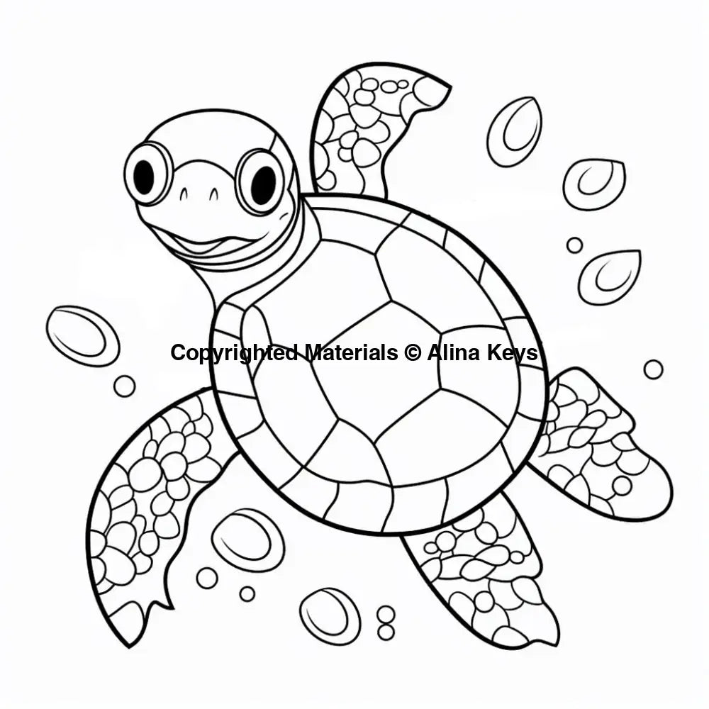 sea turtle coloring pages