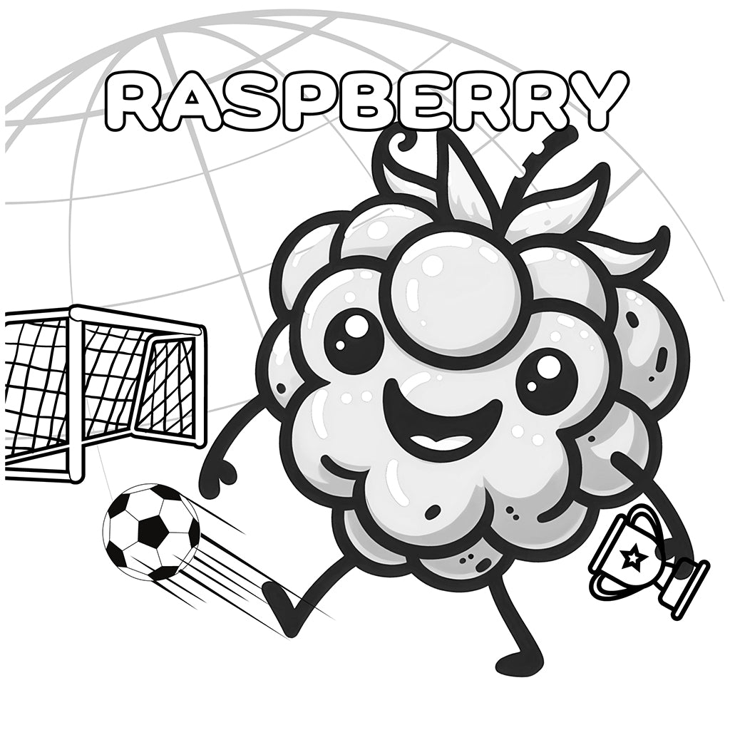 raspberry coloring pages