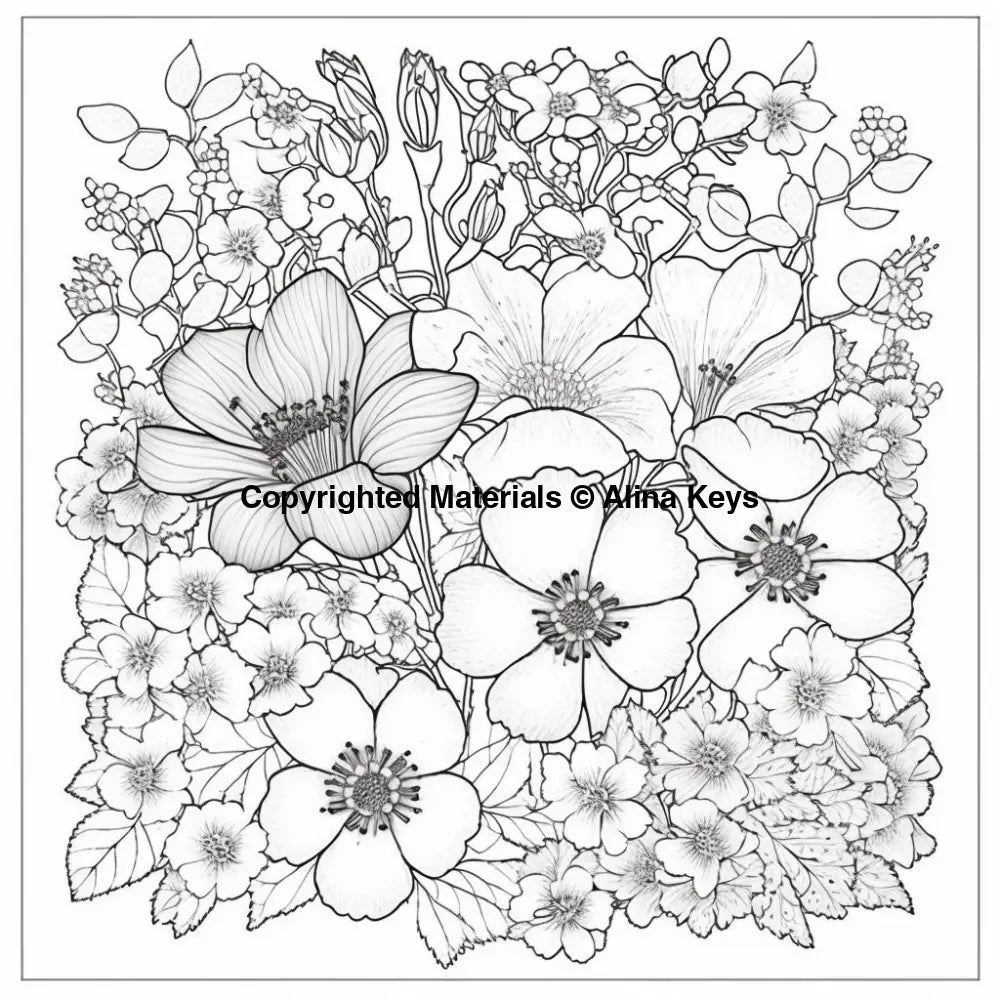 hibiscus cherry blossoms flower coloring pages