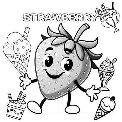 strawberry coloring pages