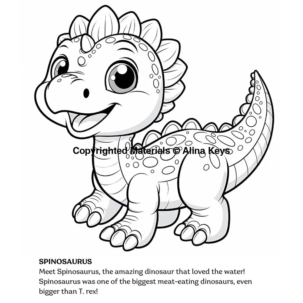 spinosaurus dinosaur coloring pages