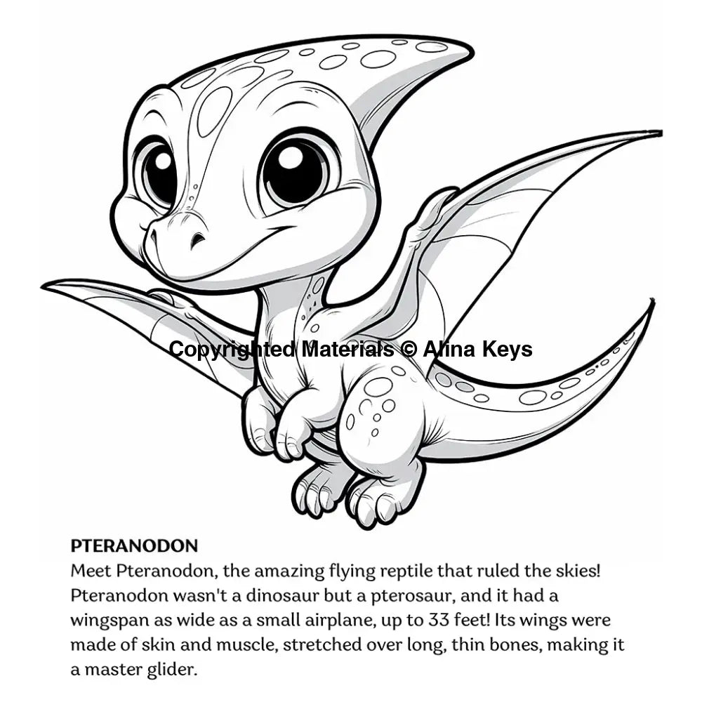 pteranodon dinosaur coloring pages